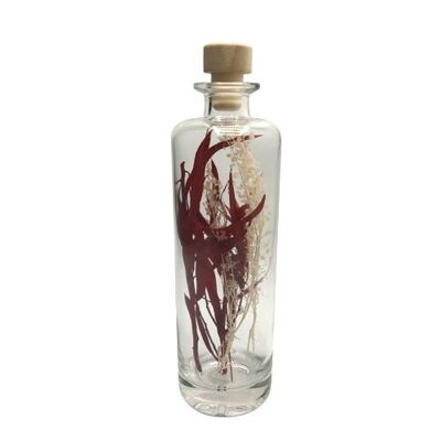 SCENTED GLASS BOTTLE WITH PRESERVED FLOWERS