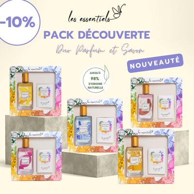 Coffret Duo Parfum & Savon naturels - Les Essentiels + Testeurs offerts