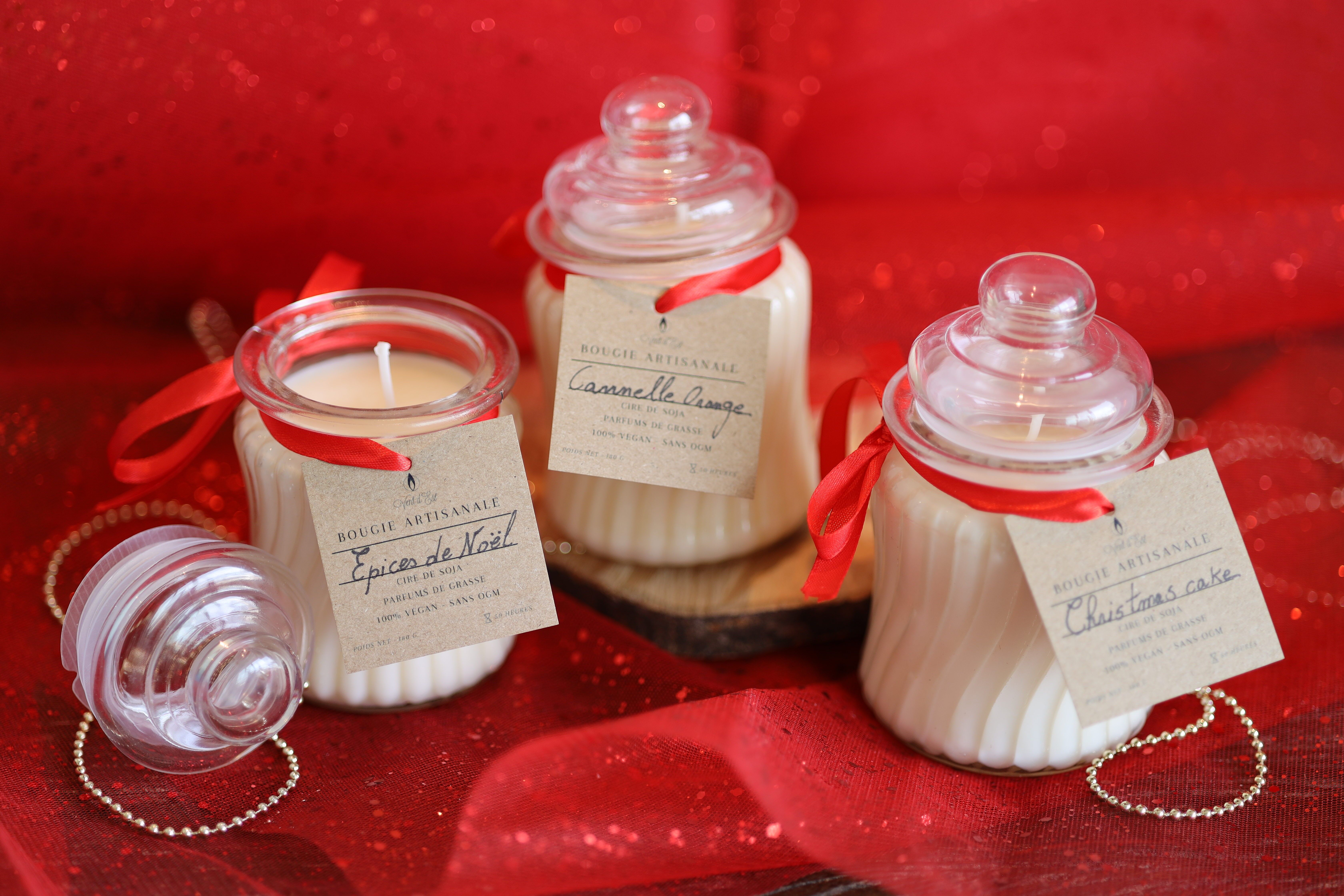 Pack Candy Box Kerzen 3 Weihnachtsdüfte