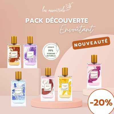 Pack découverte Envoûtant - 6 senteurs naturelles - Les Essentiels +Testeurs offerts