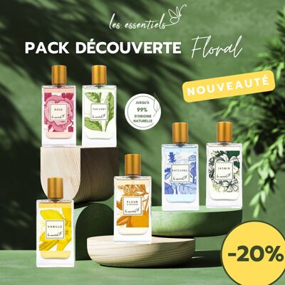 Pack découverte Floral - 6 senteurs naturelles - Les Essentiels +Testeurs offerts