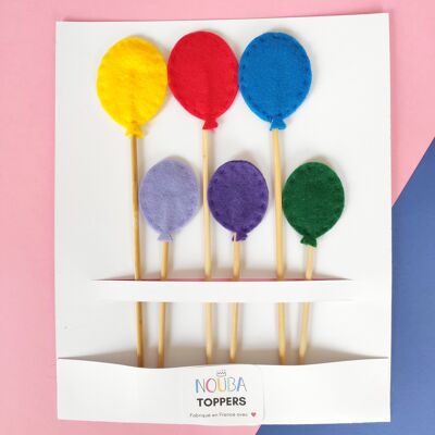 Toppers de globos (juego de 6)