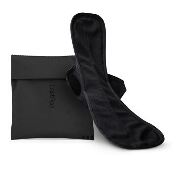 LastPad Medium - Serviette Hygiénique Réutilisable - Noir 1