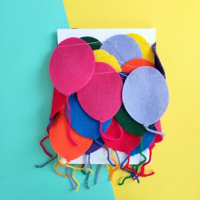 Felt balloon garland