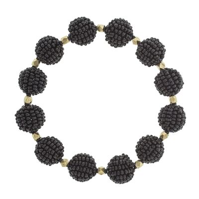 Bracelet Luxe Globe, noir