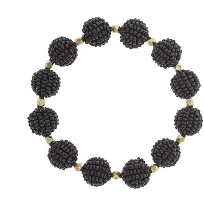 Luxe Globe bracelet, black