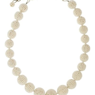 Olivia necklace, Cream