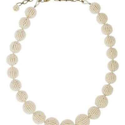 Olivia necklace, Cream