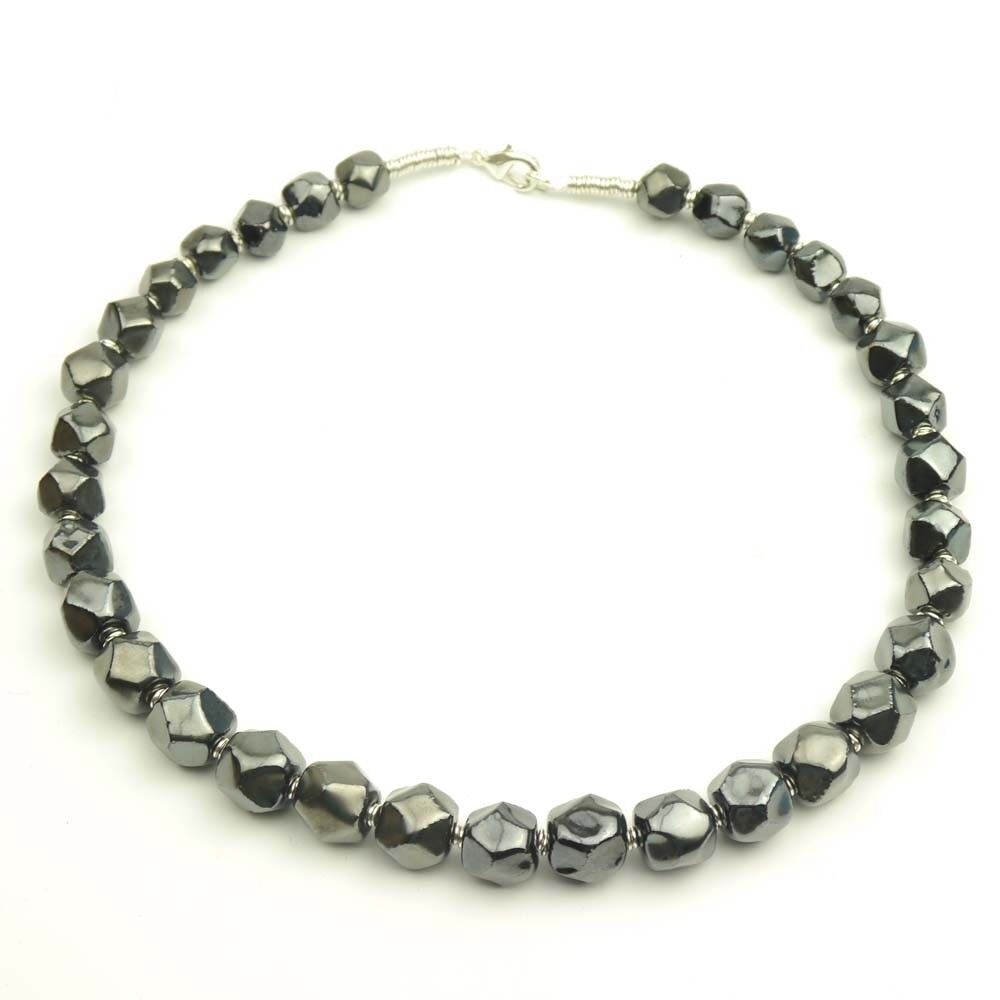 Petit Facet, Silver, 46 cm