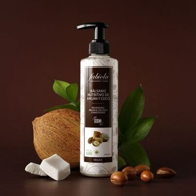 Balsamo per capelli nutriente Argan e Cocco - 250ml