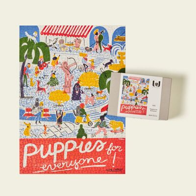 »Puppies for Everyone« Puzzle | Illustration Édith Carron