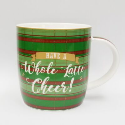 Taza de Porcelana Navidad con Caja de Música 350ml