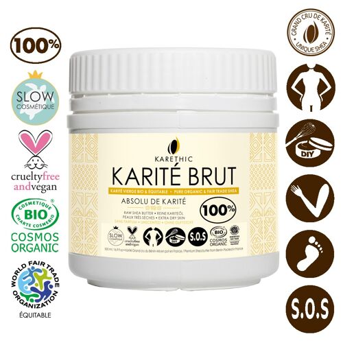 Absolu de Karité - Beurre de karité brut et frais - 500 mL