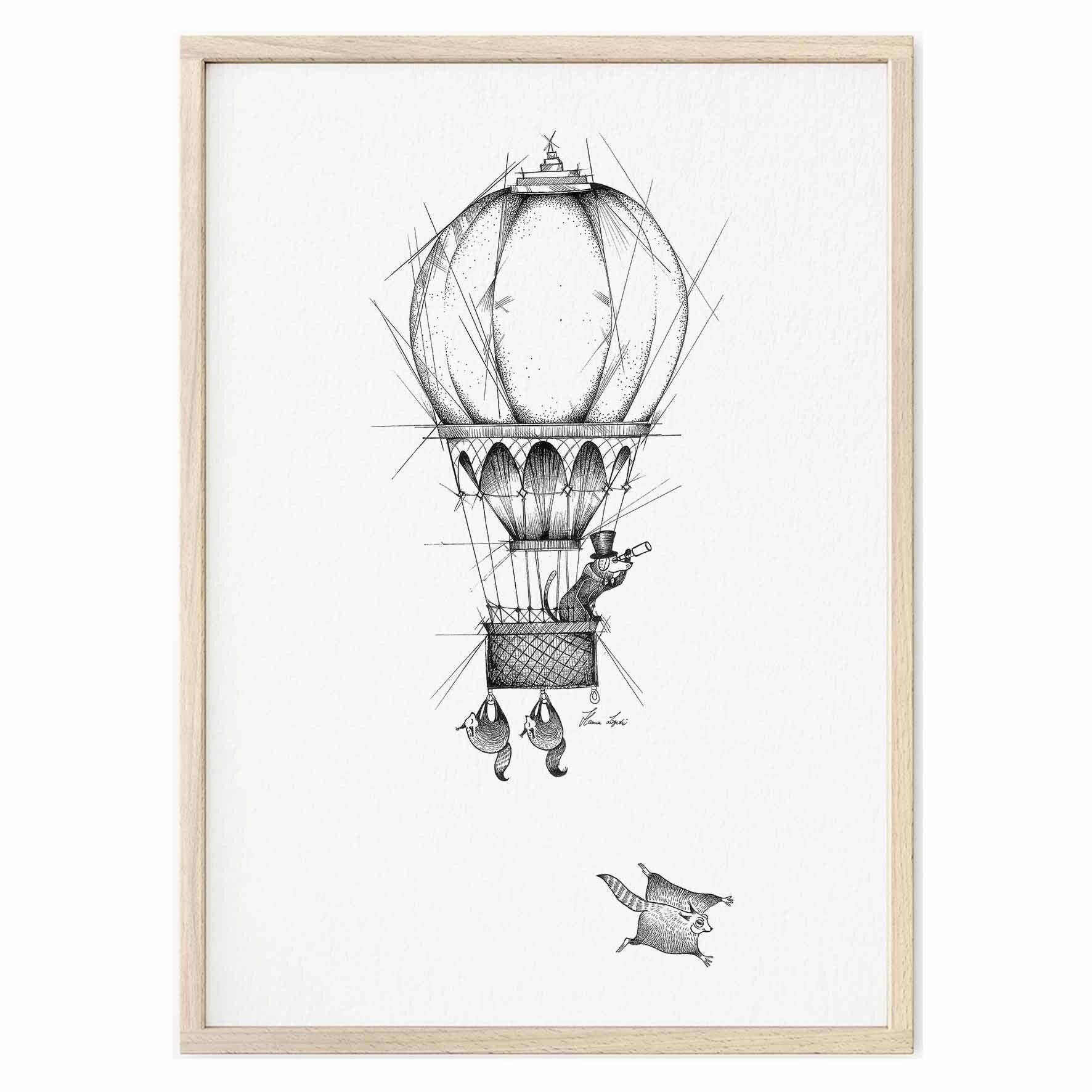 Stampa artistica [Carta per belle arti] - Balloonists - A3