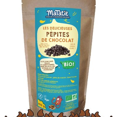 Pépites de chocolat Bio sans allergènes