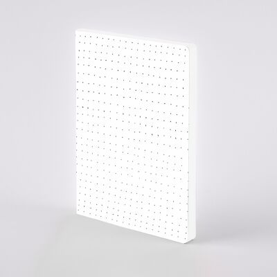 Dots by Myriam Beltz L Light | nuuna notebook A5+ | Dotted Journal | 3.5mm dot grid | 176 numbered pages | 120g premium paper | vegan cover material | sustainably produced in Germany