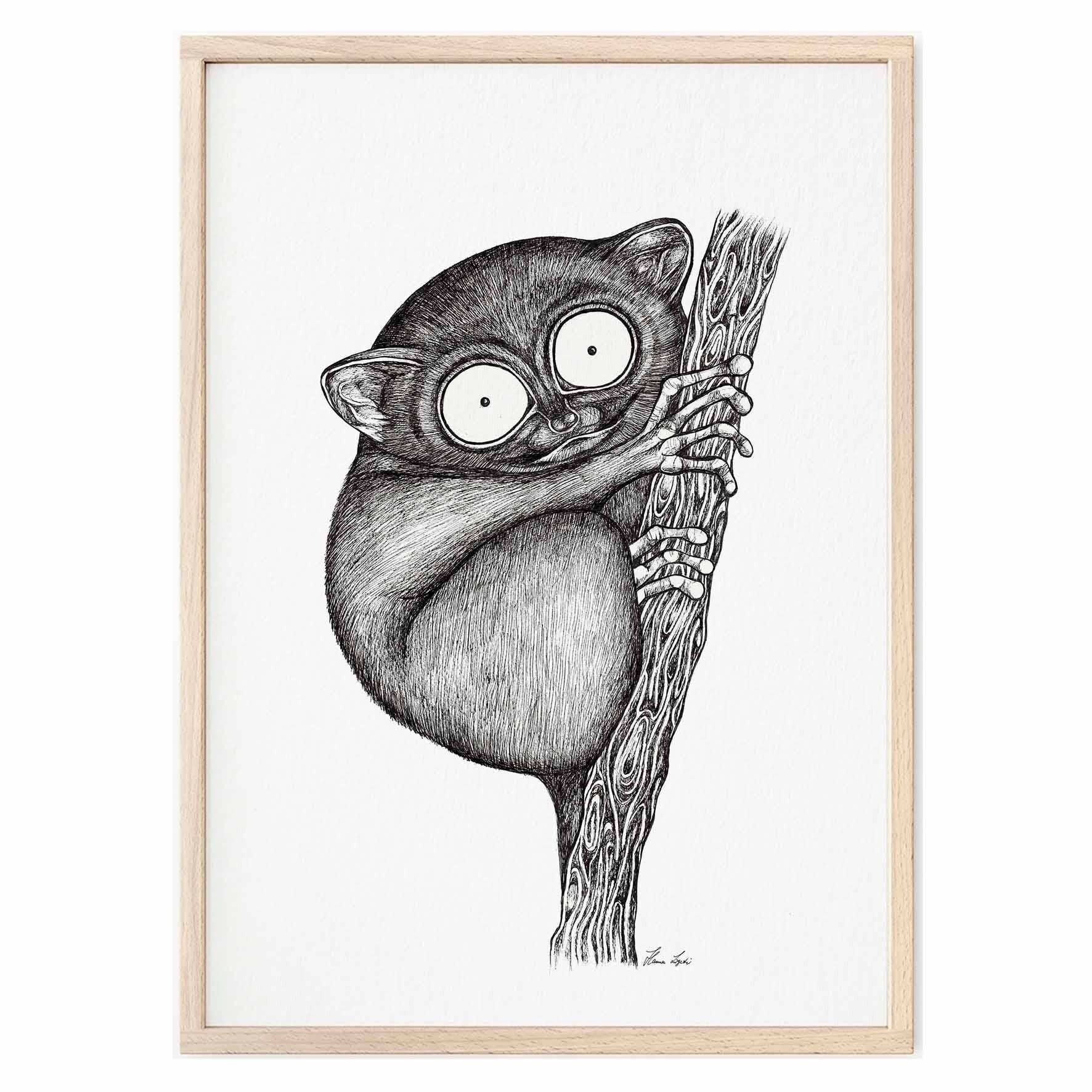 Stampa artistica [Carta per belle arti] - Tarsier - A3