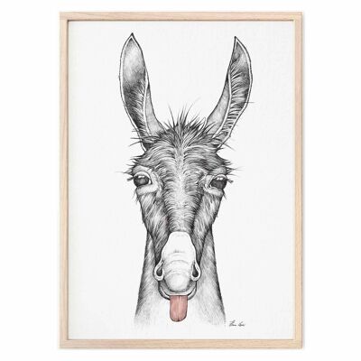 Art Print [Fine Art Paper] - Lore (donkey) - A4