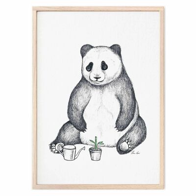 Art Print [Fine Art Paper] - Panda - A4