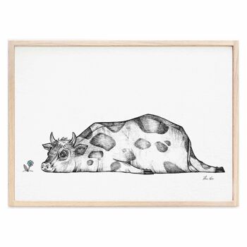 Tirage d'art [Papier Fine Art] - Rita (Vache) - A3 1