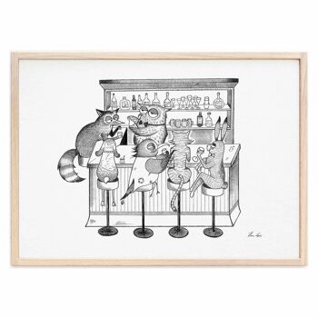 Tirage d'art [Papier Fine Art] - Animal Bar - A4 4