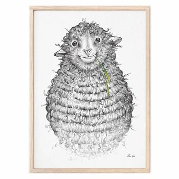 Impression d'art [Papier Fine Art] - Wollfried (Mouton) - A3 4