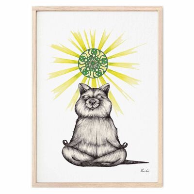 Impression d'art [Papier Fine Art] - Ours Yogi (Quokka) - A3