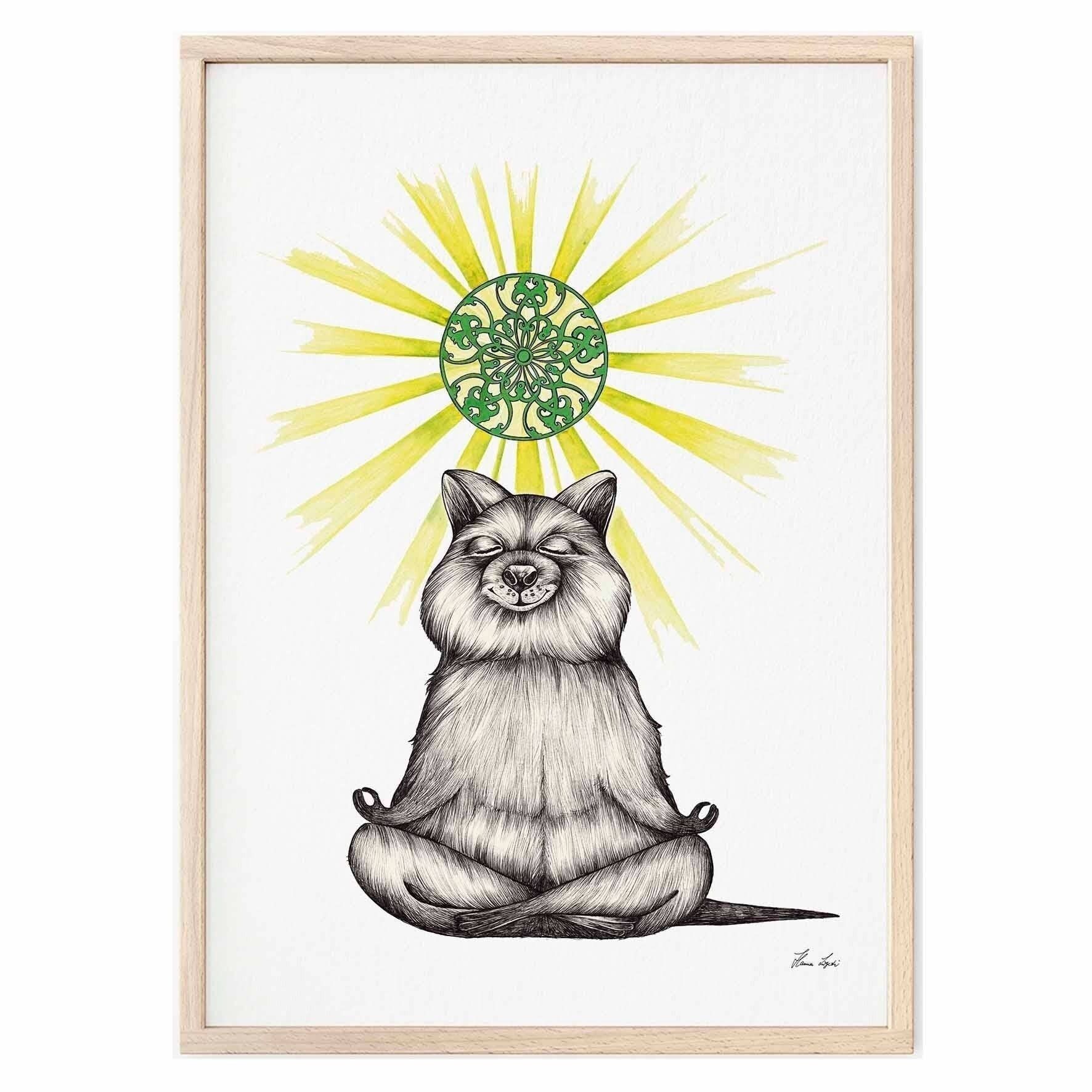 Art Print [Fine Art Paper] - Yogi Bear (Quokka) - A4