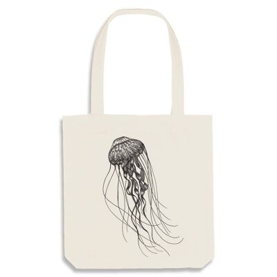 Jute bag [recycling] - deep sea jellyfish - natural