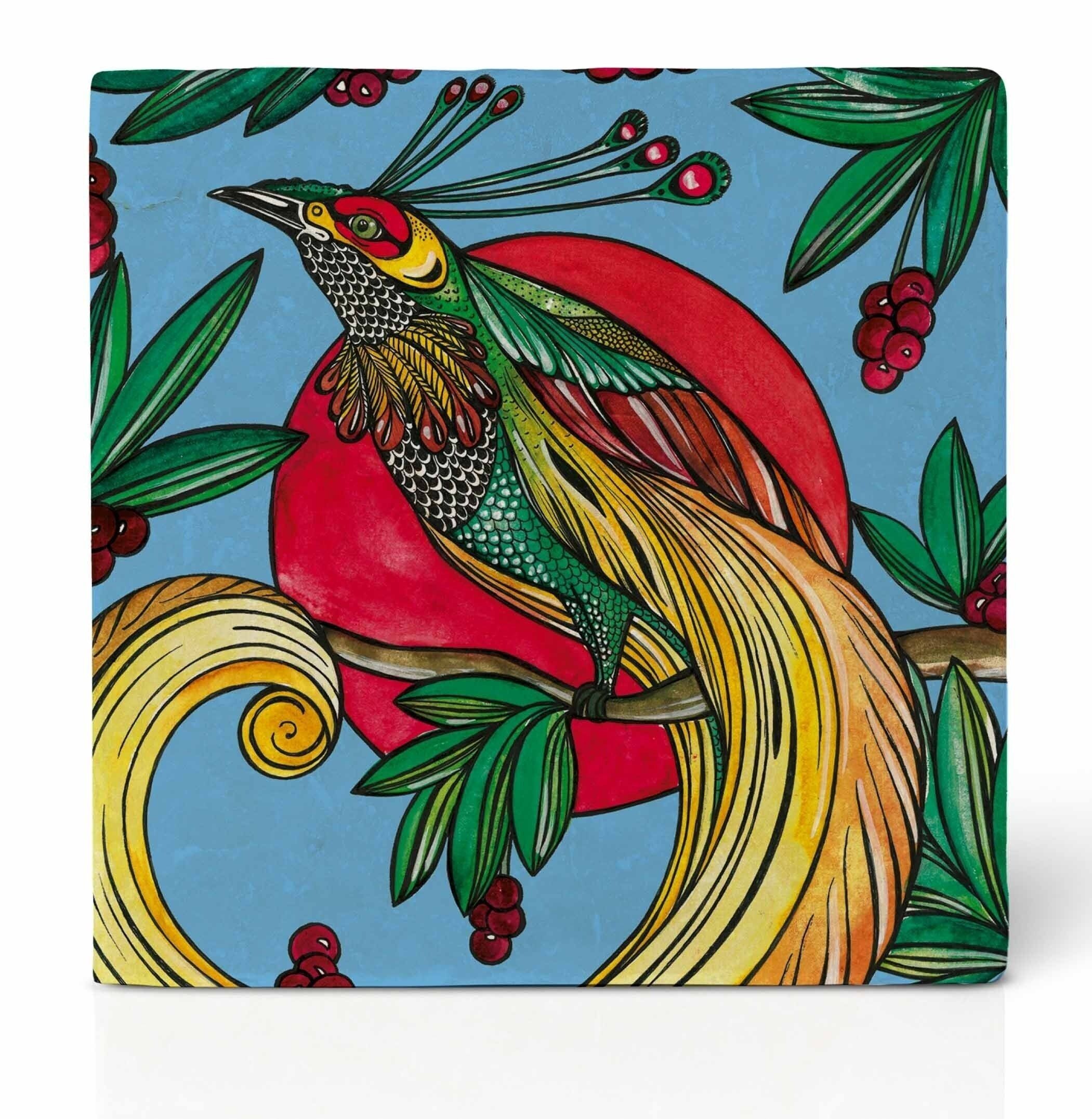 Sottobicchiere per piastrelle [Pietra naturale] - Cherry Igall