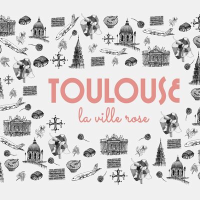 TOULOUSE, the pink city - Postcard