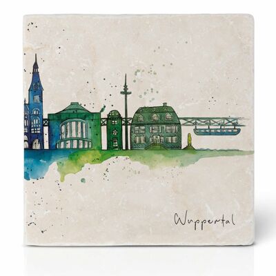 Tile coaster [natural stone] - Wuppertal 2