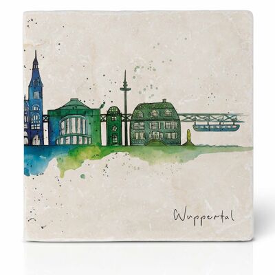 Tile coaster [natural stone] - Wuppertal 2