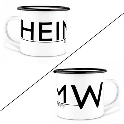 Emailletasse - HeimW - 500ml