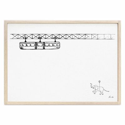 Lámina [Papel de bellas artes] - Tuffi (Schwebebahn) - A4