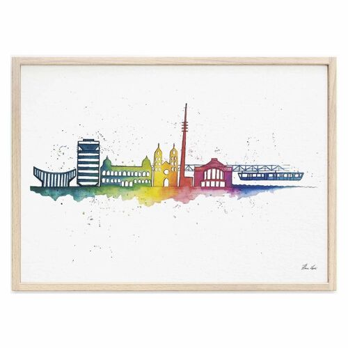 Kunstdruck [Fine Art Papier] - Wuppertal - A3