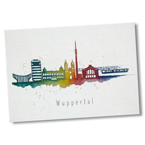 Postkarte [Bambuspapier] - Wuppertal