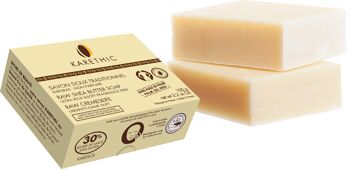 Savon doux traditionnel au Grand Cru de Karité frais 100 g - avec étui 3