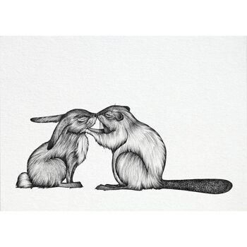 Carte Postale [Papier Bambou] - Lapin & Castor 5