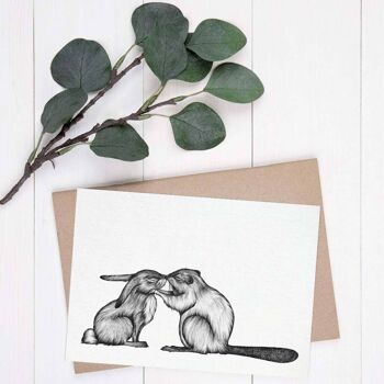 Carte Postale [Papier Bambou] - Lapin & Castor 6