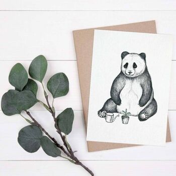 Carte Postale [Papier Bambou] - Panda 2