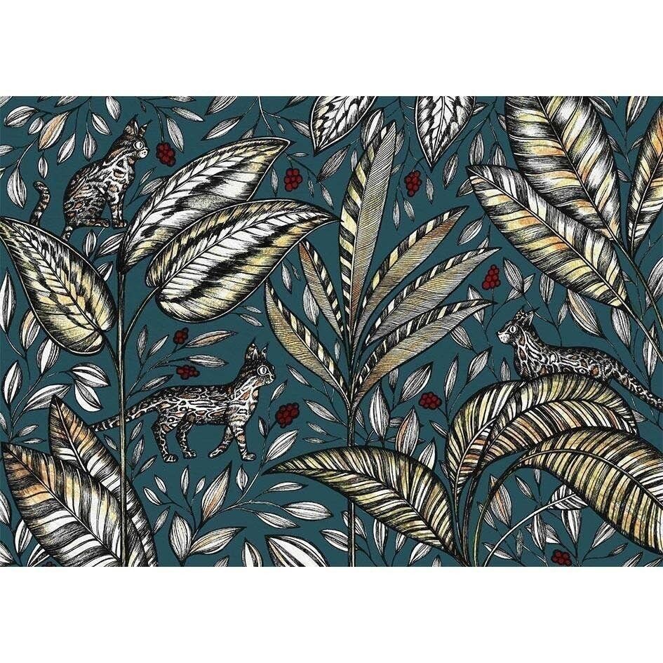 Cartolina [carta di bambù] - gatti selvatici