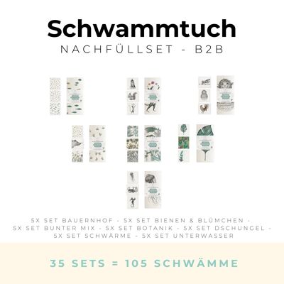 Schwammtuch Nachfüllset - B2B