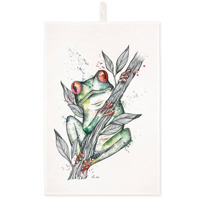 Geschirrtuch [Halbleinen] Frosch |Küchentücher