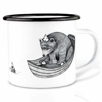 Mug émaillé - anniversaire ours - 300ml 6