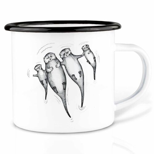 Emailletasse - Die Otters - 300ml