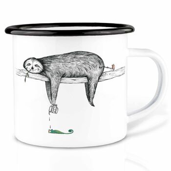 Mug émaillé - paresseux - 300ml 6