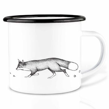 Mug émaillé - renard & oie - 500ml 6