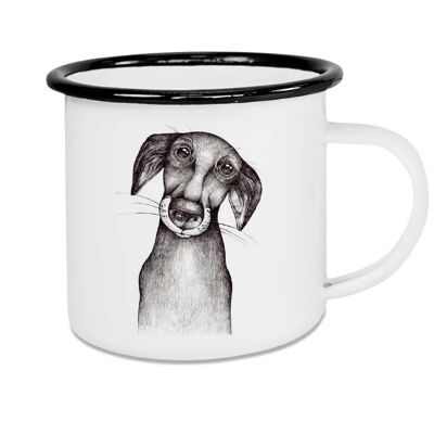 Enamel cup - Jürgen (dog) - 300ml