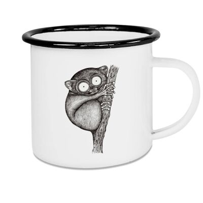 Enamel cup - tarsier - 300ml
